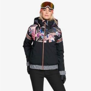Roxy pop snow meridian jacket size Small